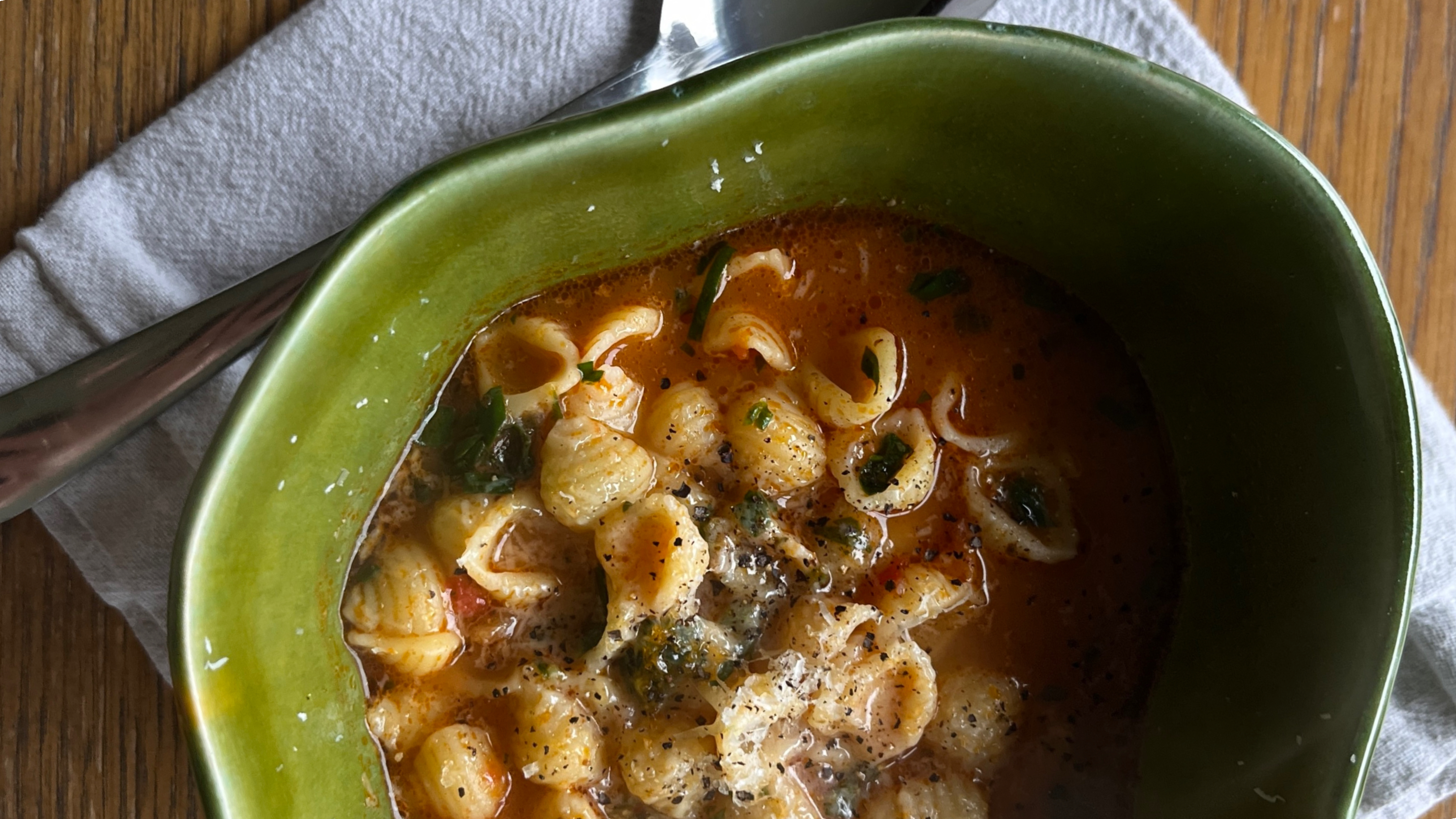 sundried tomato pastina soup